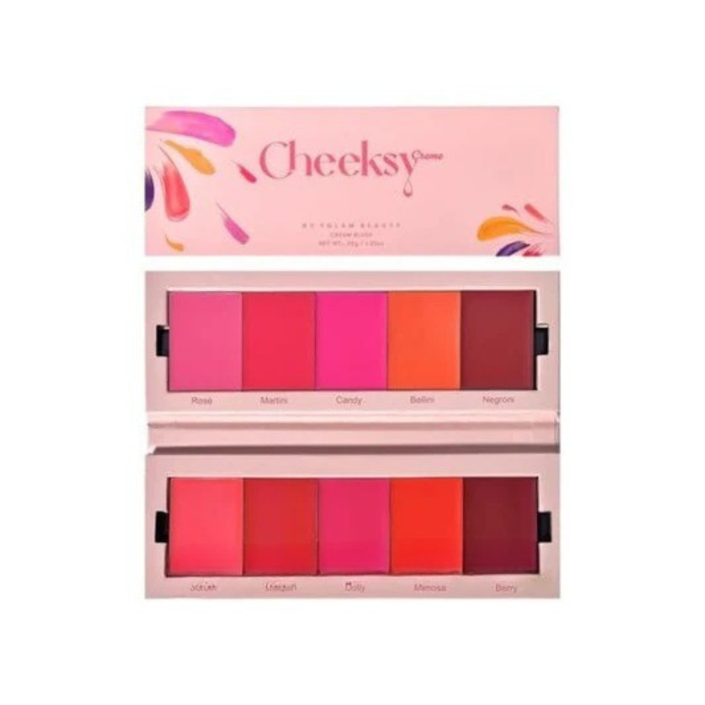 Yglam Beauty Cheeksy Creme Cream Blush Palette
