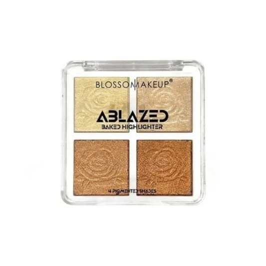 Blossom Makeup Ablazed 4-in-1 Baked Highlighter Palette