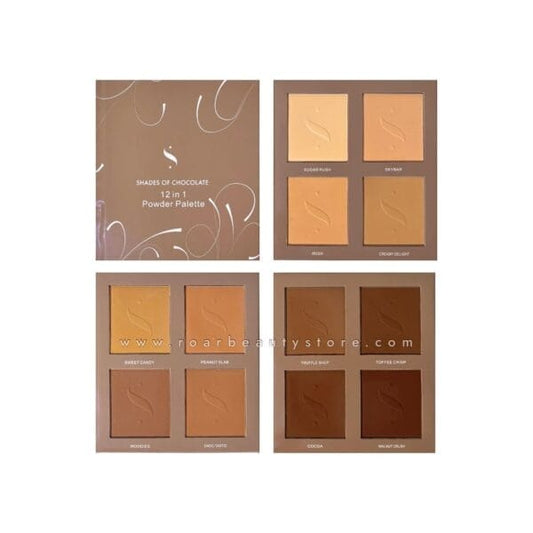 Sylvimak Shades of Chocolate 12-in-1 Powder Palette Book